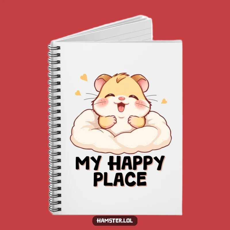 Funny Hamster Notebook: Journal with giggling rodent in bedding, a perfect funny gift