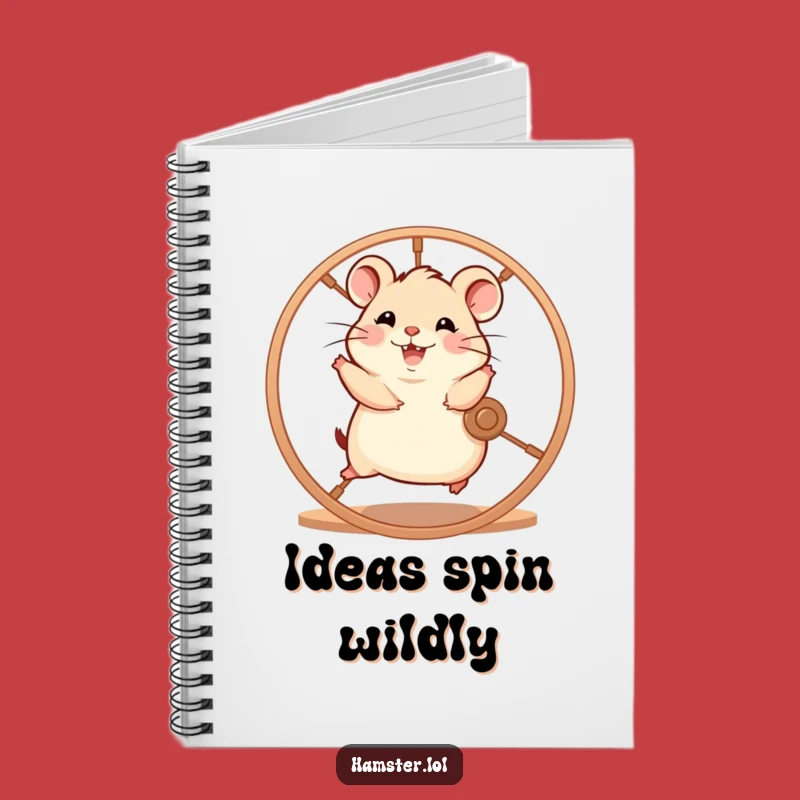 Funny Hamster Wheel Notebook: Energetic Ideas, Perfect Humorous Gift