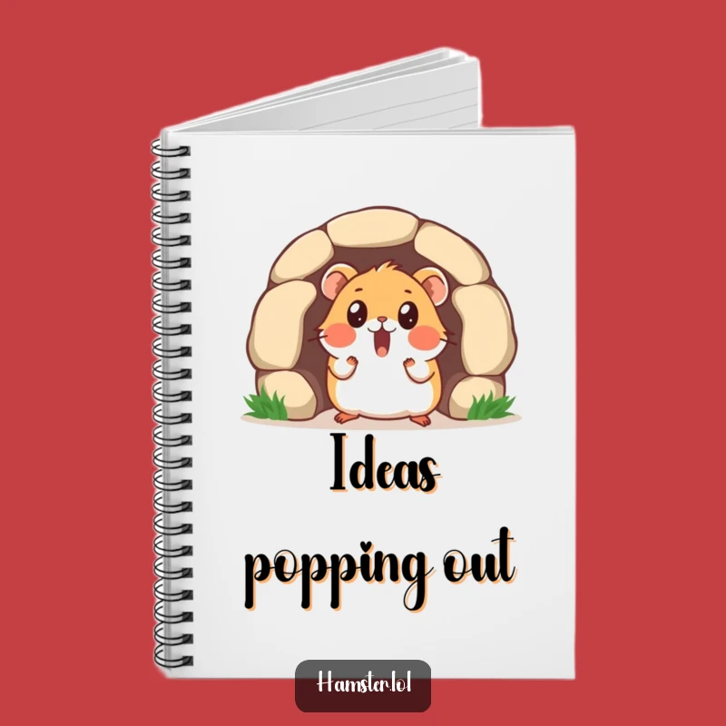 Funny Surprise Idea Notebook - Hamster Tunnel Peek, Funny Gift