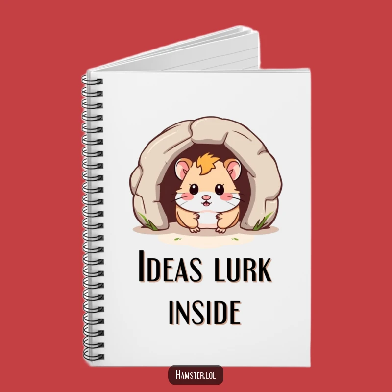 Funny Hamster Tunnel Notebook - Explore Your Ideas with Playful Intrigue!