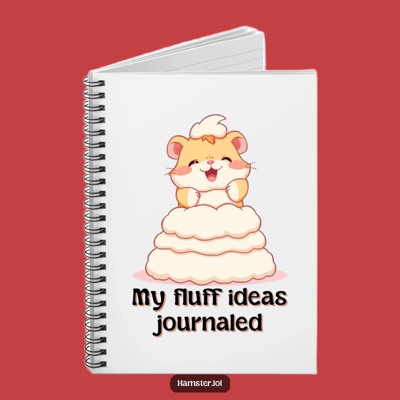 Funny Hamster Fluff Tower Notebook: Cute Journal for Ideas Gift