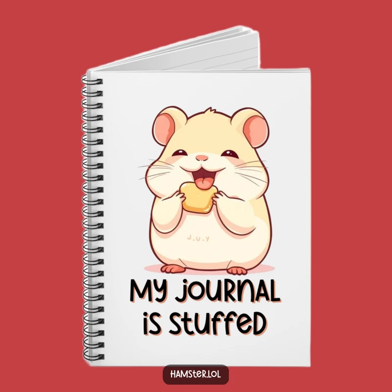 Funny Hamster Cheeks Notebook - Jot Down Your Stash!