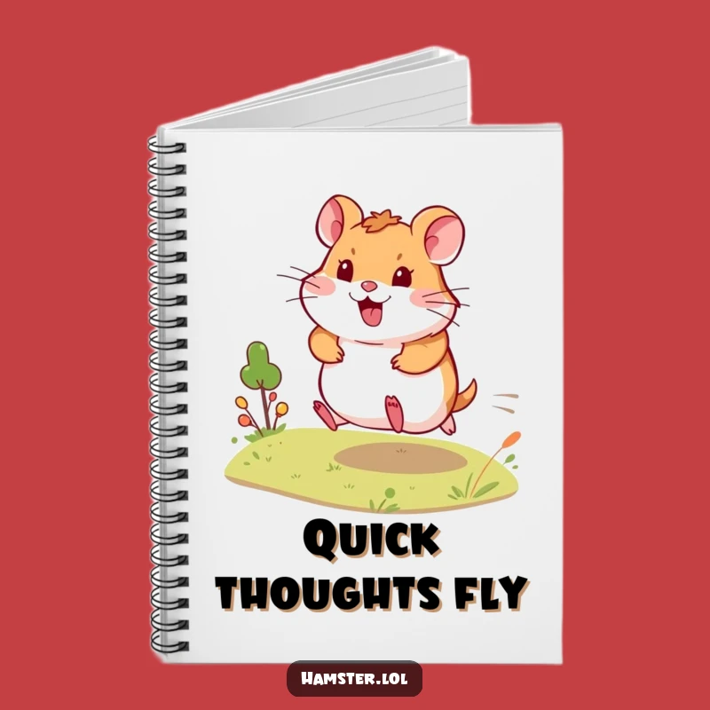 Funny Hamster Dash Notebook - Jot Down Ideas with Energetic Flair!