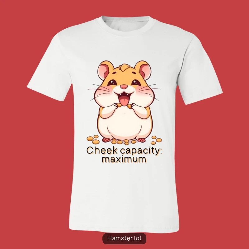 Funny Hamster Seed Hoarder T-Shirt - Joyful Character Tee, Great Gift