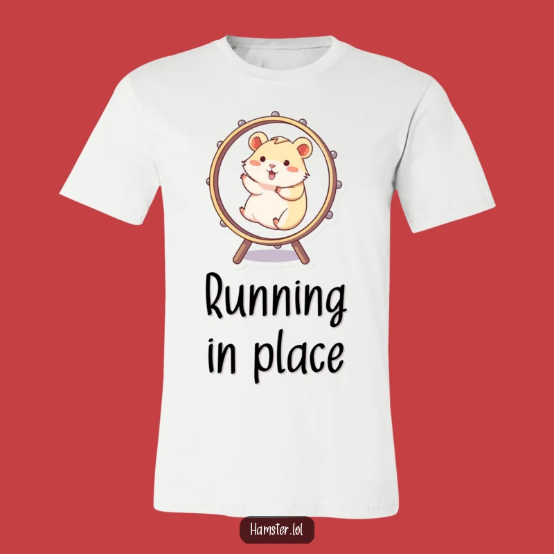 Funny Hamster Wheel Sprint T-Shirt - Hilarious Pet Humor Tee