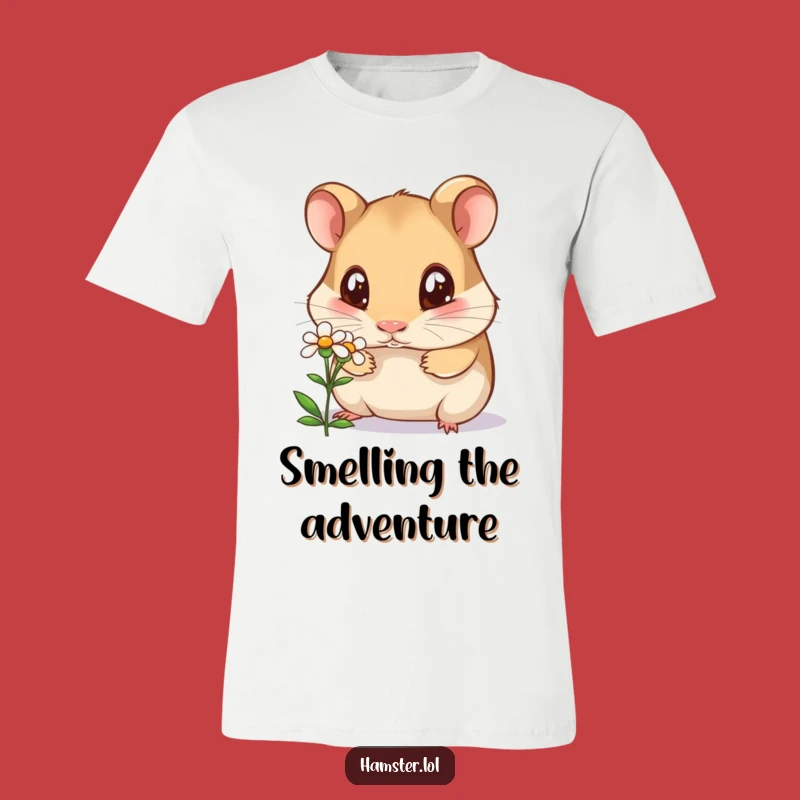 Funny Curious Hamster T-Shirt - Hilarious Wide-Eyed Pet Humor Tee