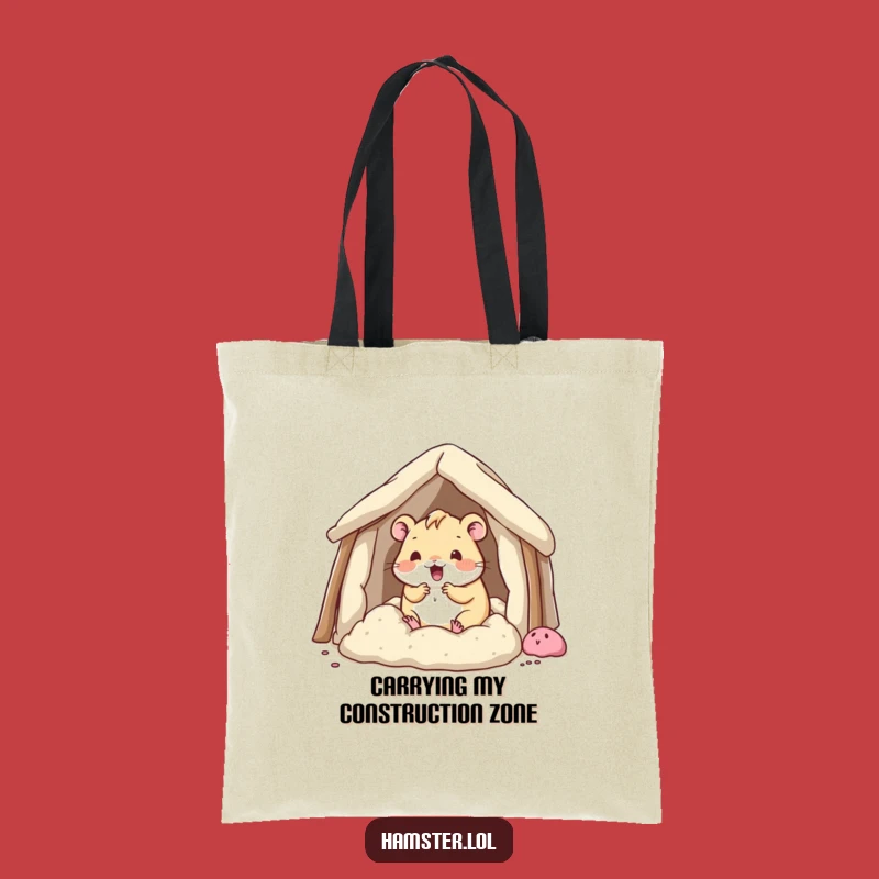 Funny Kawaii Hamster Fort Bag - Hilarious Gift for Builders & Organizers