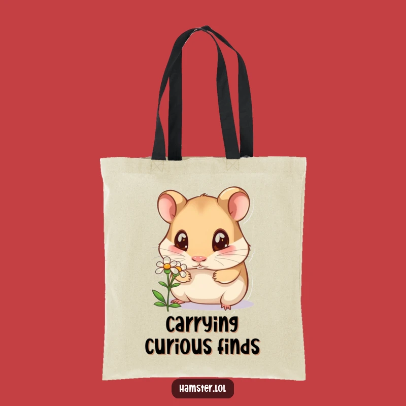 Funny Curious Hamster Tote Bag - Stylish & Hilarious Accessory