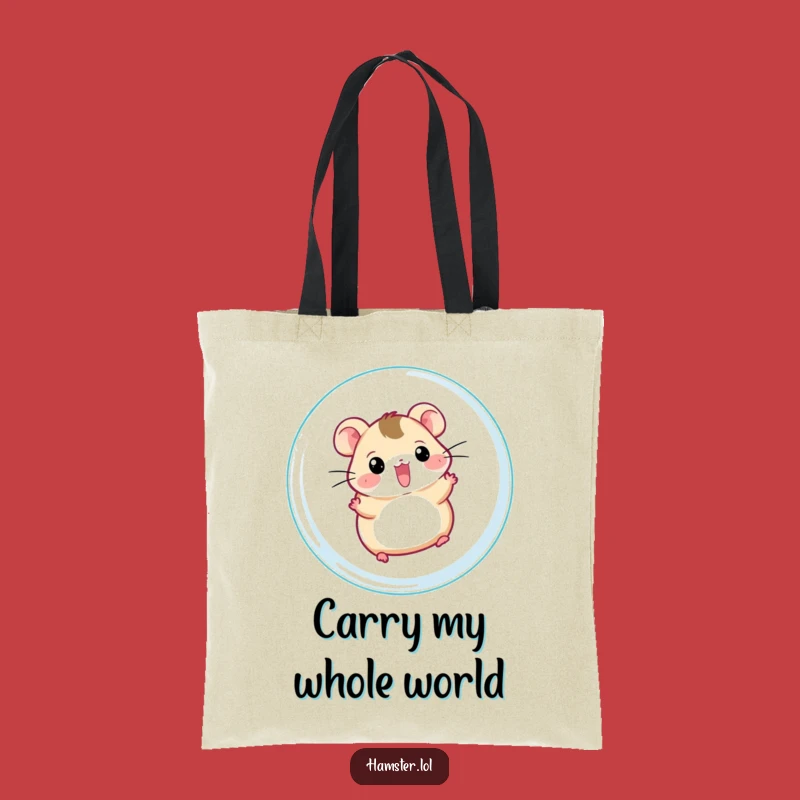 Funny Hamster Ball Tote Bag - Stylish & Hilarious Pet Accessory