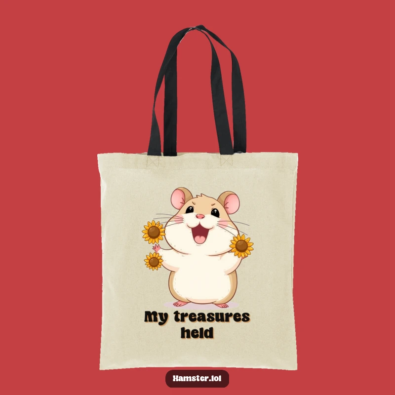Funny Hamster Juggling Seeds Tote Bag - Carry Your Essentials with Flair!
