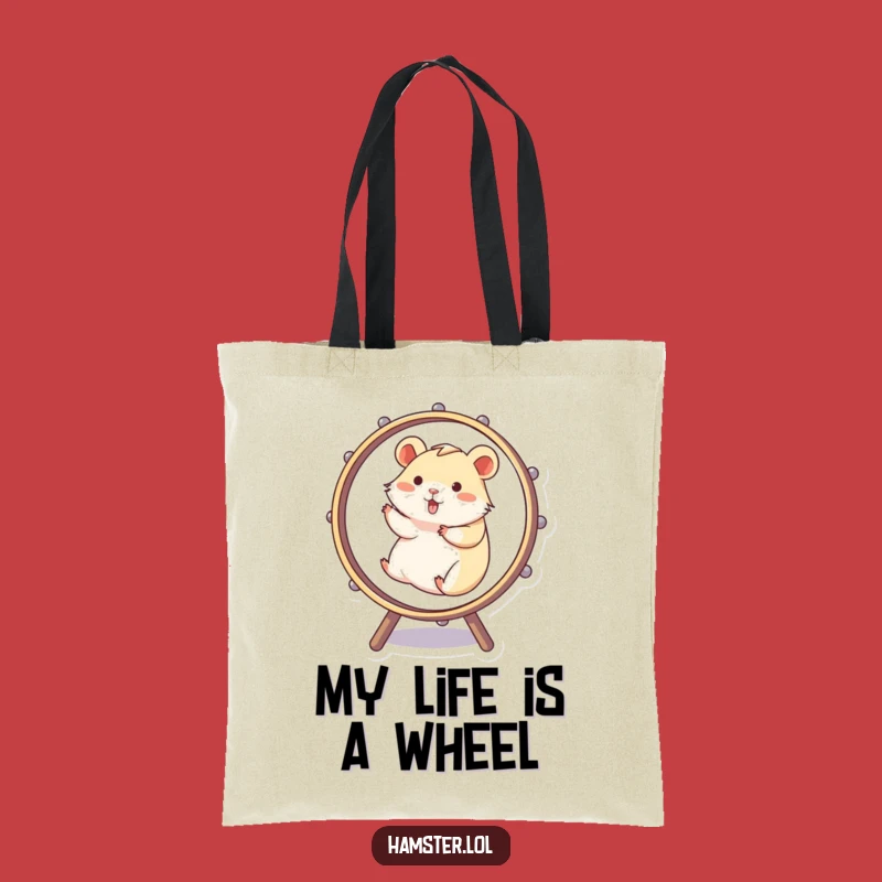 Funny Hamster Wheel Tote Bag - Carry Your Laughs in Style!