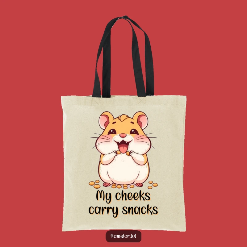 Funny Seed Lover Hamster Tote Bag - Joyful Carry-All, Funny Gift