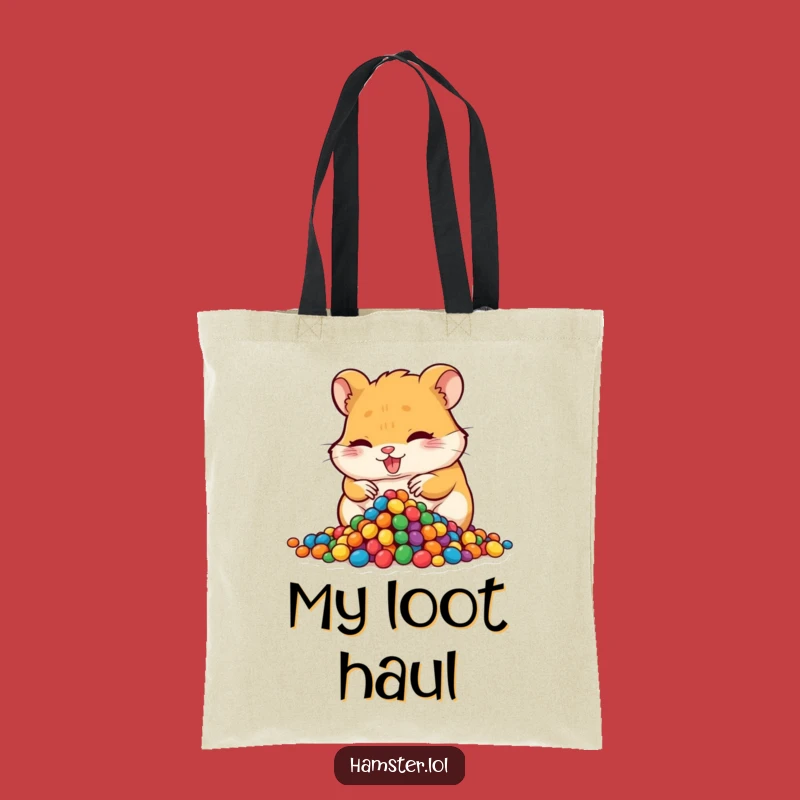 Funny Hoarding Hamster Tote Bag - Stylish & Hilarious Accessory
